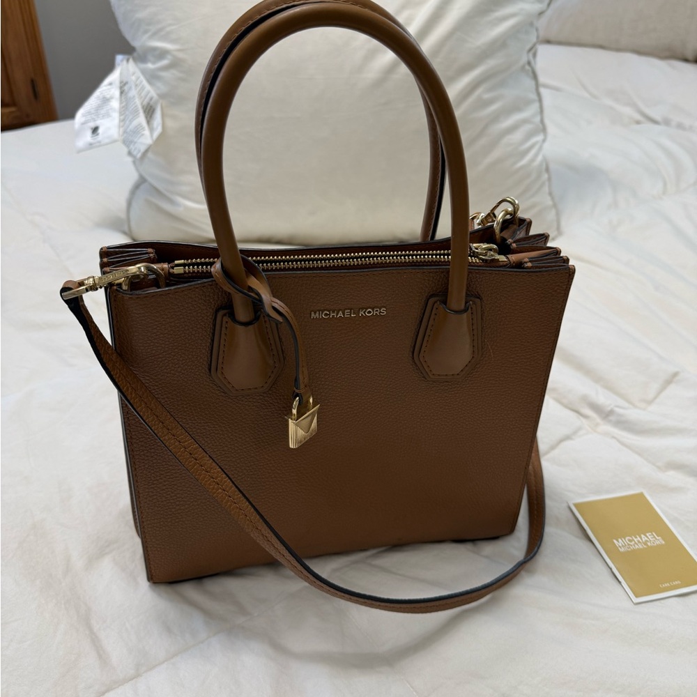 Michael Kors Tan Leather Satchel